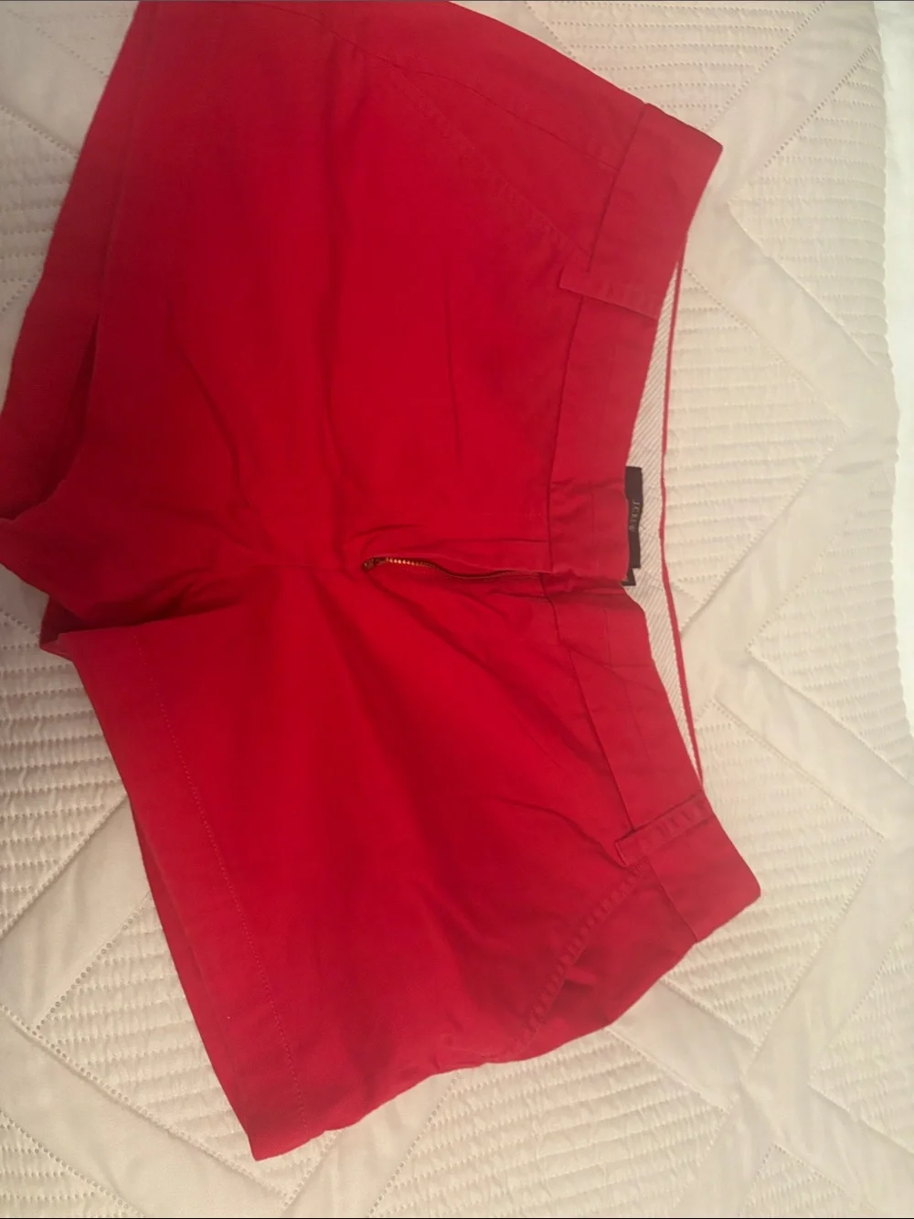 J. Crew Bright Red Cotton Blend Women's Shorts
